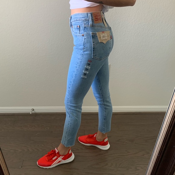 Levi’s 501 high rise skinny jean in tango raw hem - Picture 3 of 16